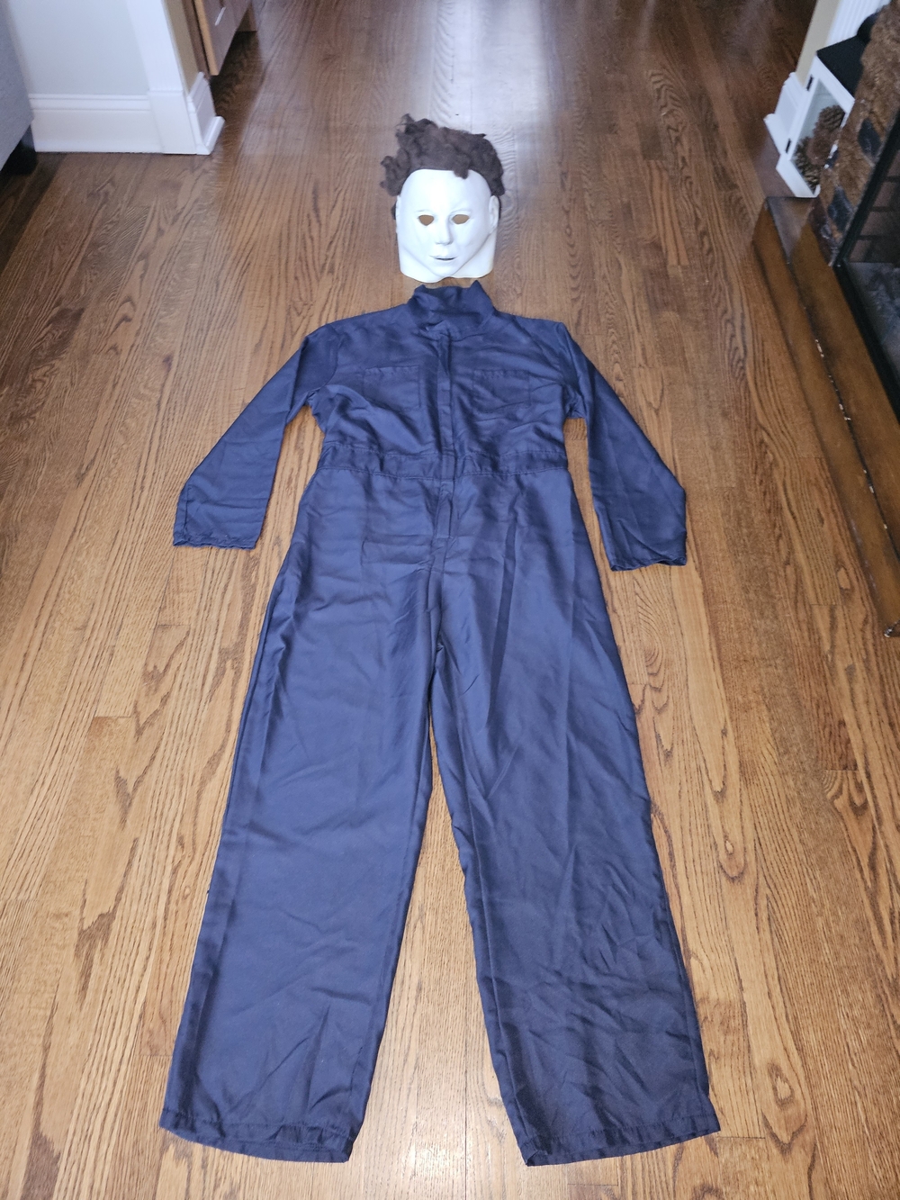 MICHAEL MYERS Adult Halloween Costume Size Large Coveralls + Mask